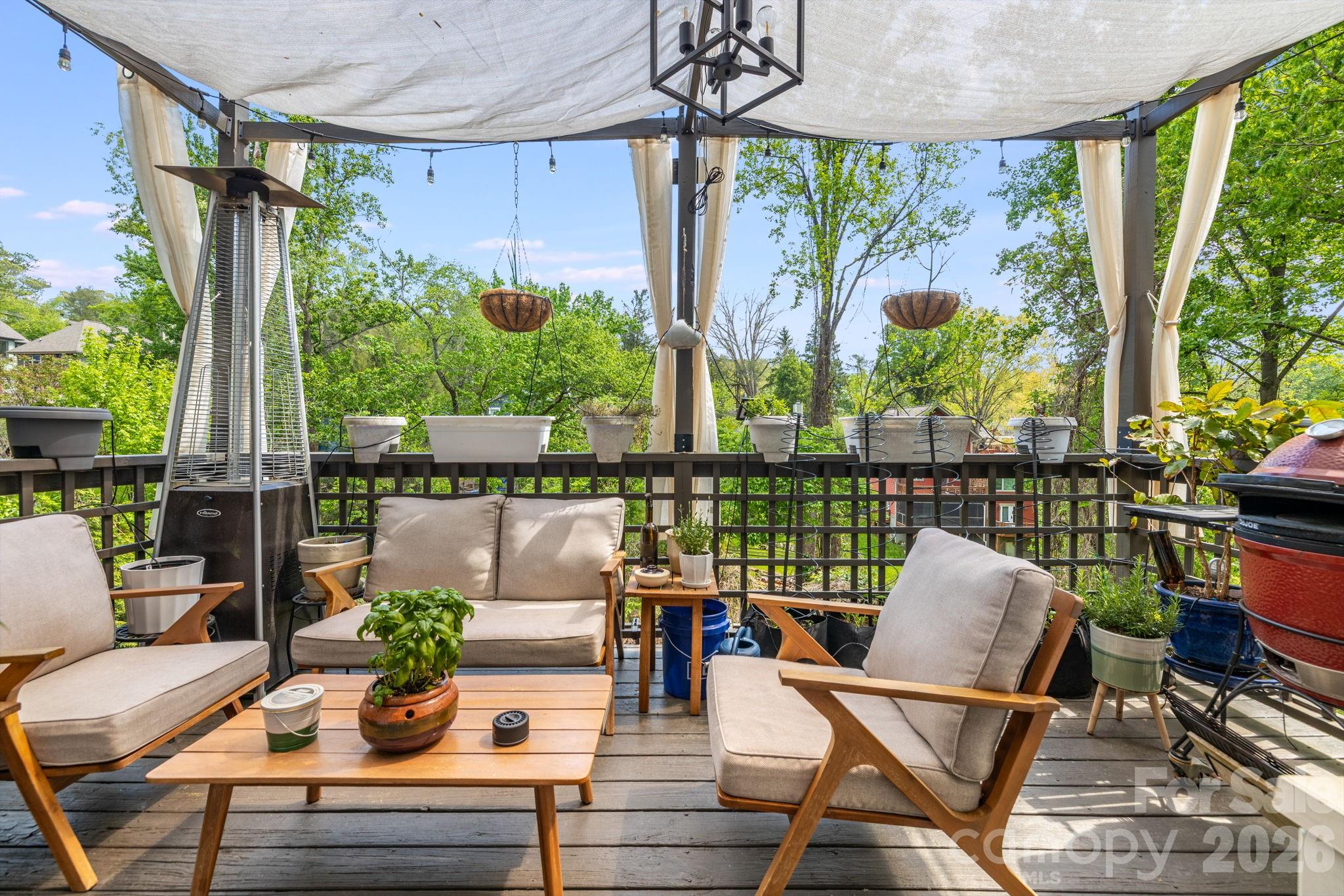 Deck and fence staining example